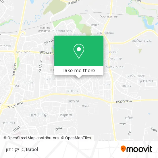 Карта גן יקינתון