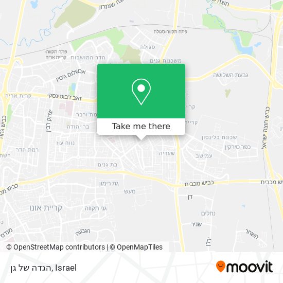 הגדה של גן map