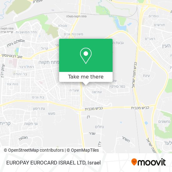 EUROPAY EUROCARD ISRAEL LTD map