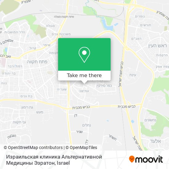 Израильская клиника Альтернативной Медицины Эзратон map