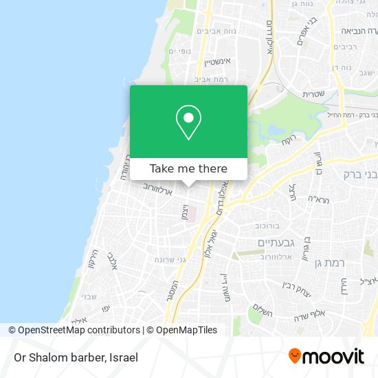 Карта Or Shalom barber