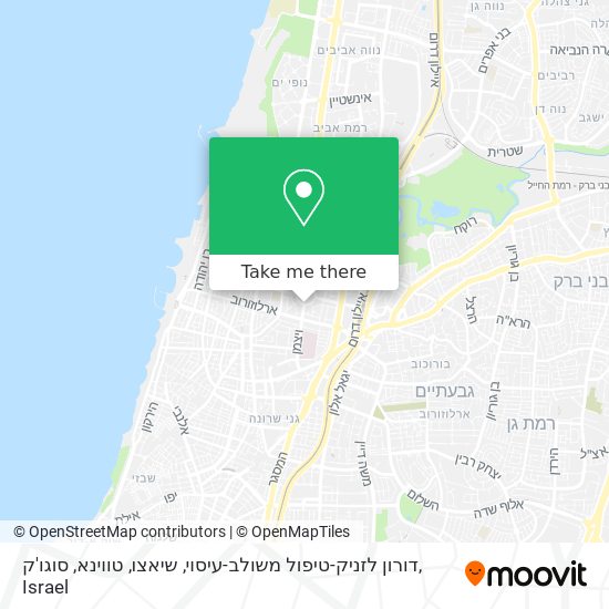 דורון לזניק-טיפול משולב-עיסוי, שיאצו, טווינא, סוגו'ק map