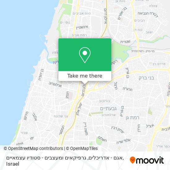 אגם - אדריכלים, גרפיקאים ומעצבים - סטודיו עצמאיים map