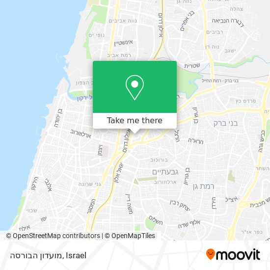 מועדון הבורסה map