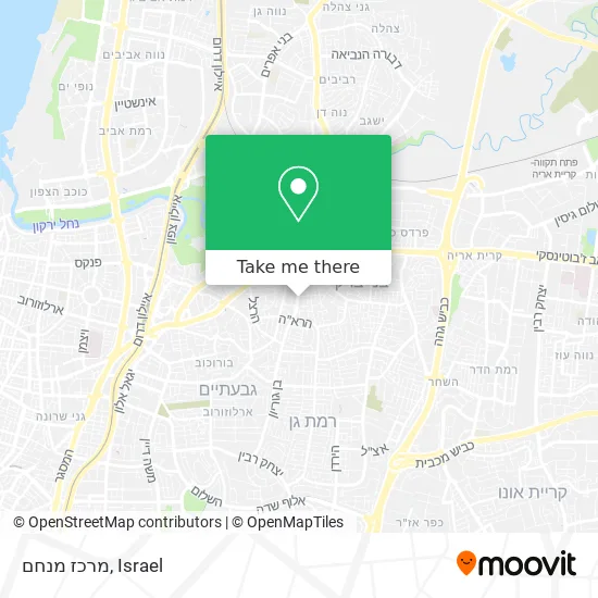 Карта מרכז מנחם