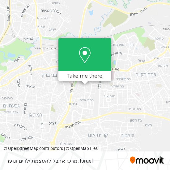 מרכז ארבל להעצמת ילדים ונוער map