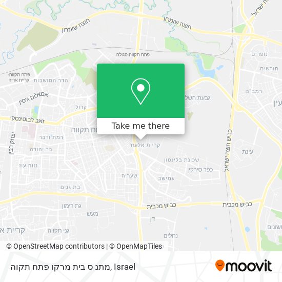 מתנ ס בית מרקו פתח תקוה map