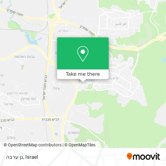 גן ערבה map