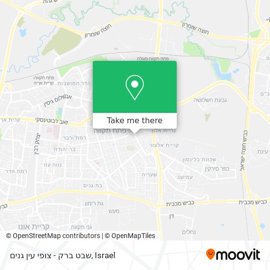 שבט ברק - צופי עין גנים map