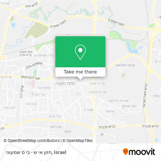 חזון אי ש - בי ס שמעוני map