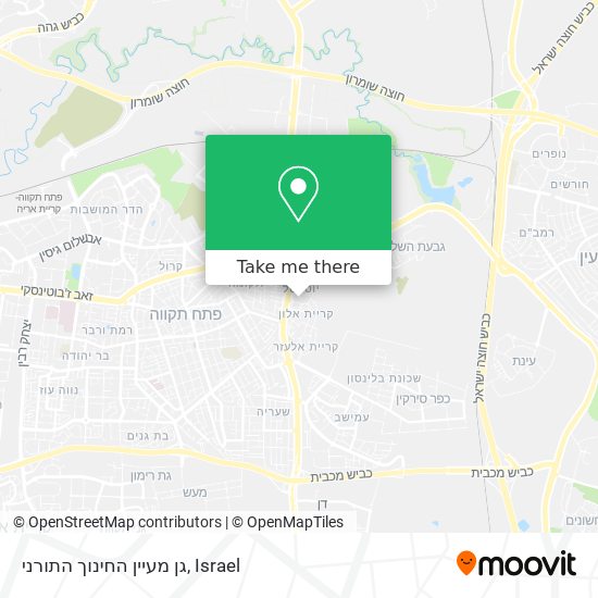 גן מעיין החינוך התורני map