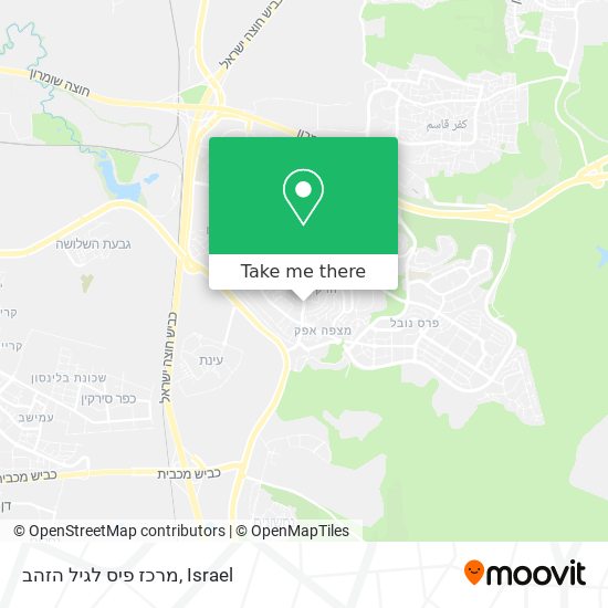 Карта מרכז פיס לגיל הזהב