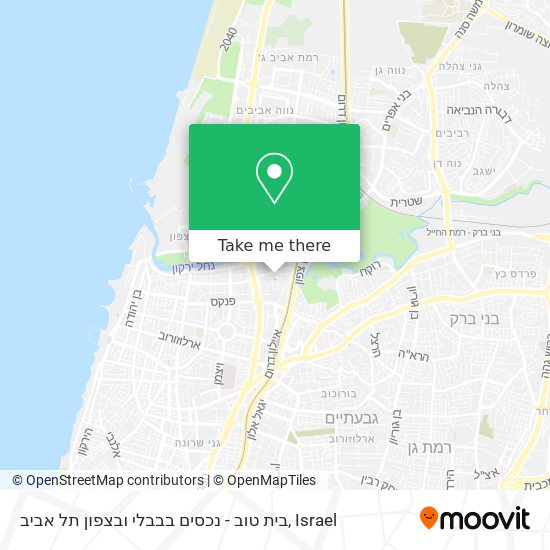 Карта בית טוב - נכסים בבבלי ובצפון תל אביב