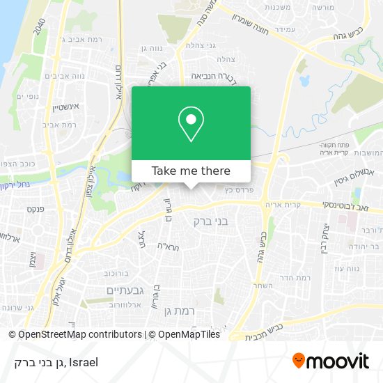 גן בני ברק map