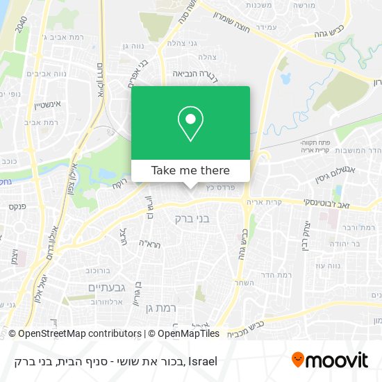 בכור את שושי - סניף הבית, בני ברק map