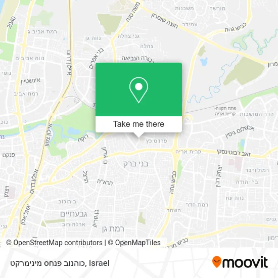 Карта כוהנוב פנחס מינימרקט