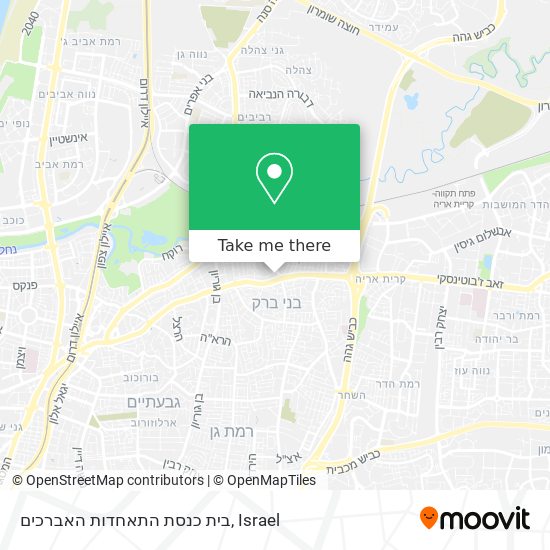 בית כנסת התאחדות האברכים map