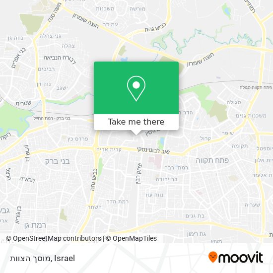 מוסך הצוות map