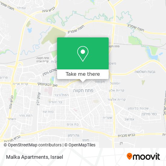 Malka Apartments map