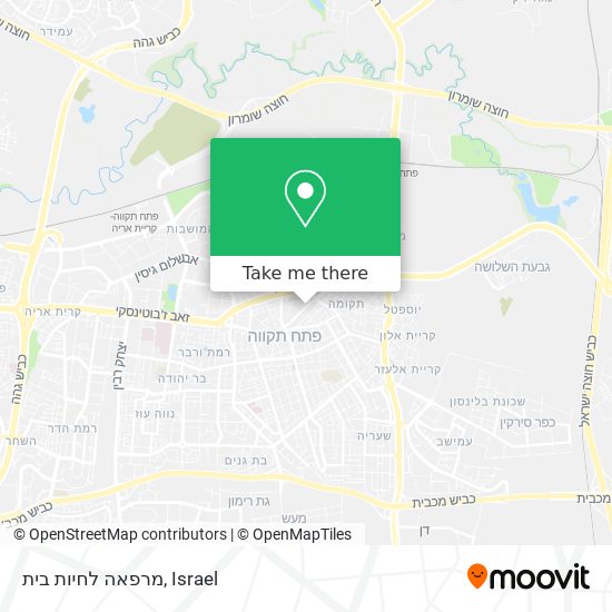 Карта מרפאה לחיות בית