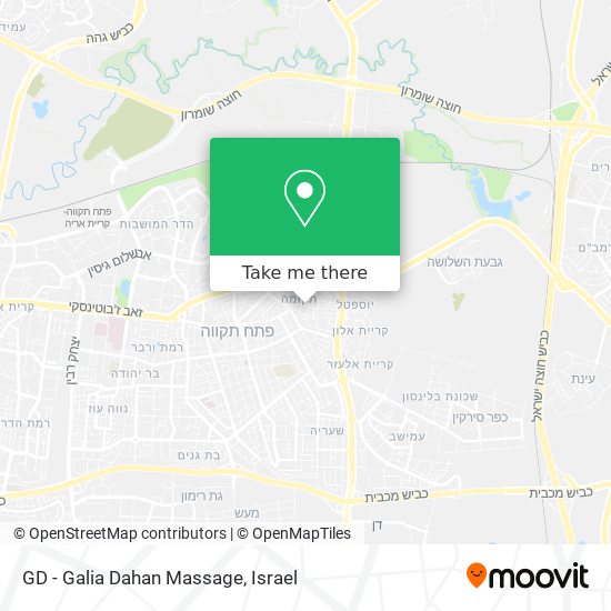 GD - Galia Dahan Massage map