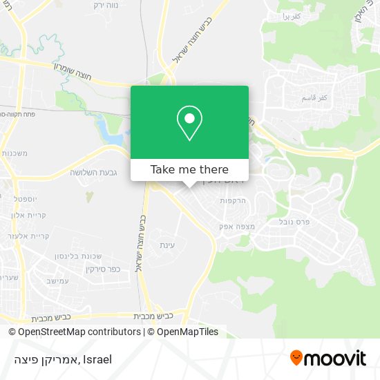 אמריקן פיצה map