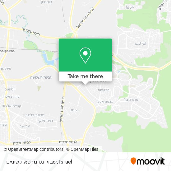 שבזידנט מרפאת שיניים map