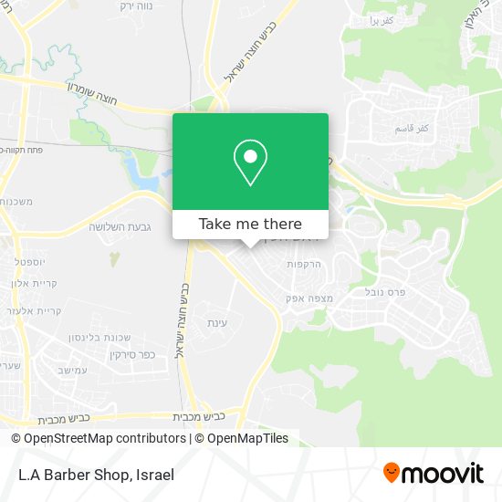 L.A Barber Shop map