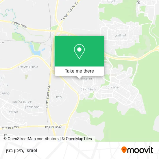 Карта תיכון בגין