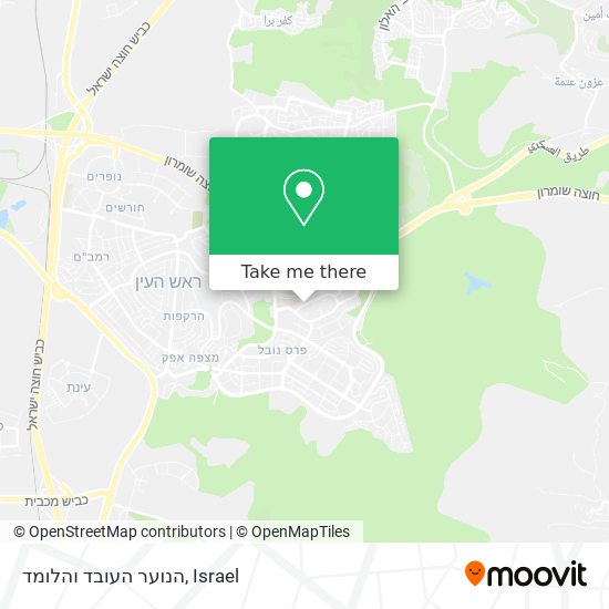 הנוער העובד והלומד map