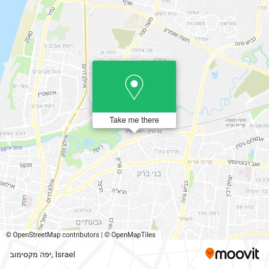 Карта יפה מקסימוב