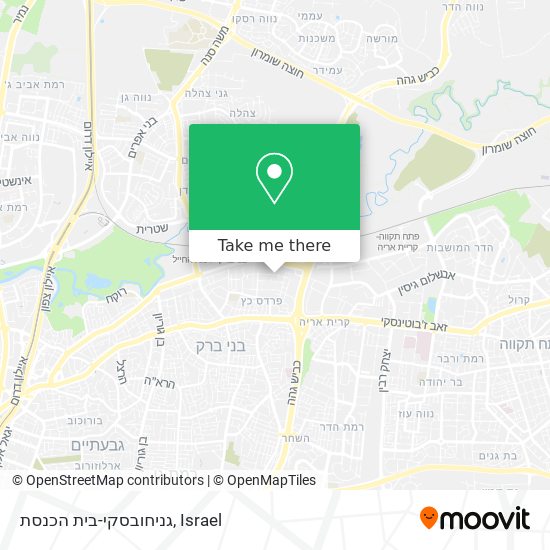 גניחובסקי-בית הכנסת map