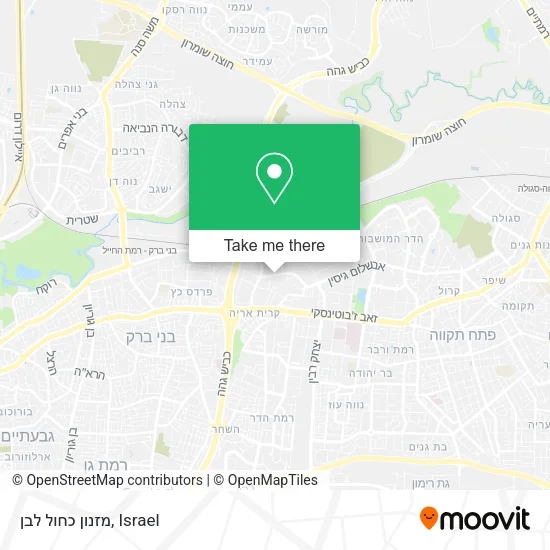 Карта מזנון כחול לבן