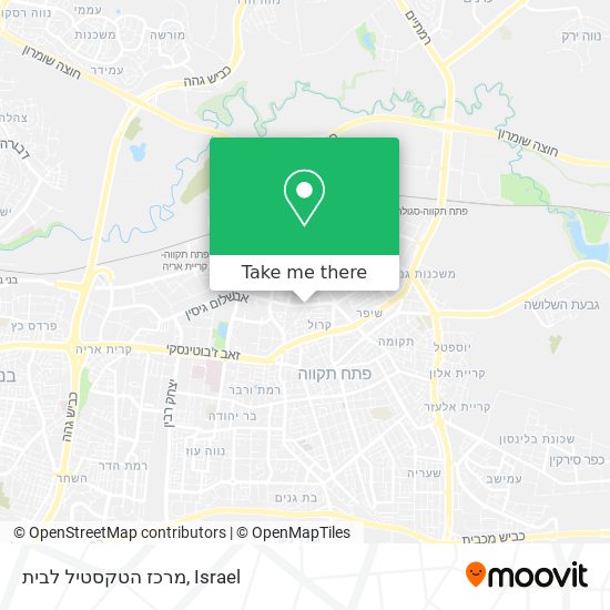 מרכז הטקסטיל לבית map