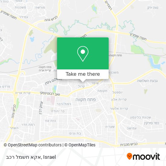 אקא חשמל רכב map