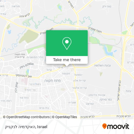 האקדמיה לנקניק map