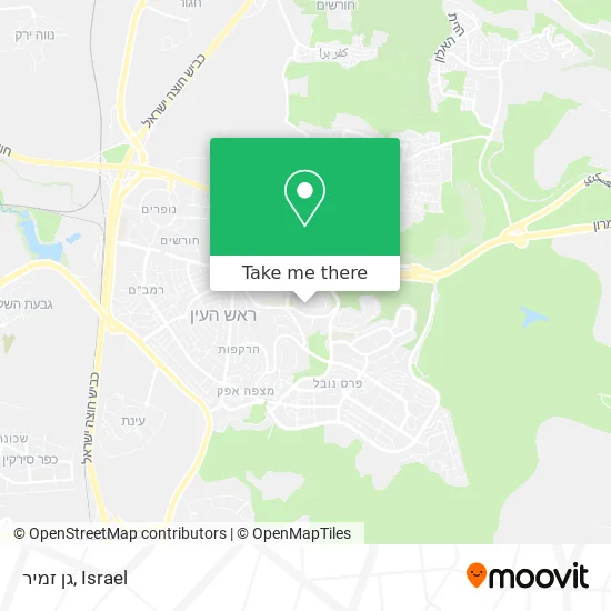 Карта גן זמיר