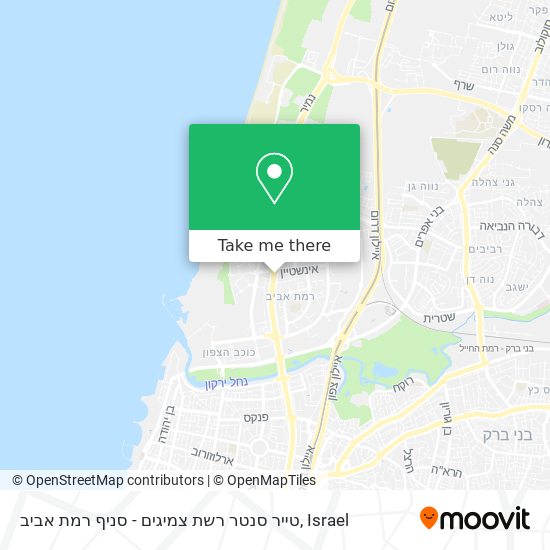 טייר סנטר רשת צמיגים - סניף רמת אביב map