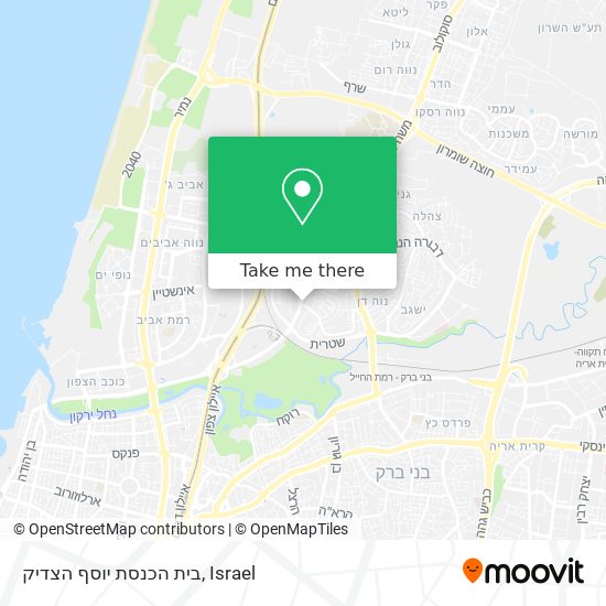 Карта בית הכנסת יוסף הצדיק