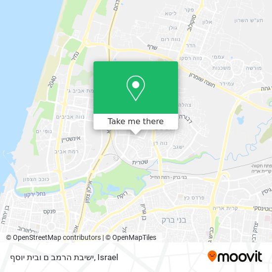 ישיבת הרמב ם ובית יוסף map