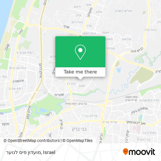 מועדון פיס לנוער map