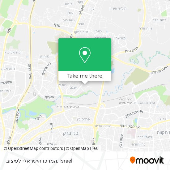 המרכז הישראלי לעיצוב map