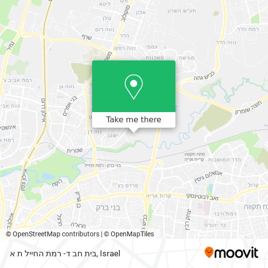 בית חב ד- רמת החייל ת א map