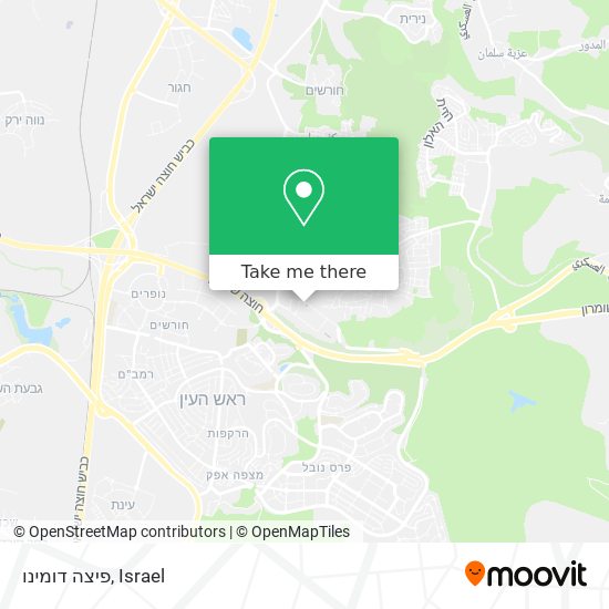 פיצה דומינו map