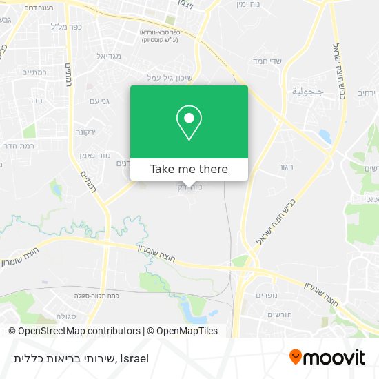 שירותי בריאות כללית map