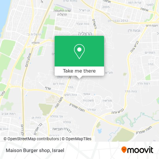 Maison Burger shop map