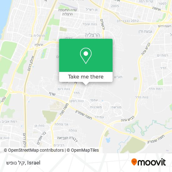 קל נופש map