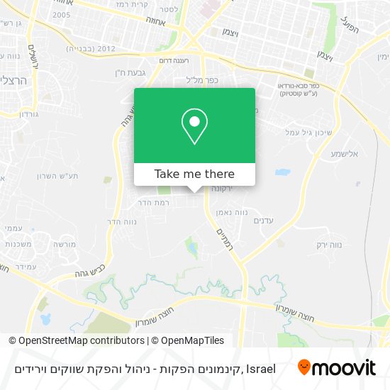 קינמונים הפקות - ניהול והפקת שווקים וירידים map