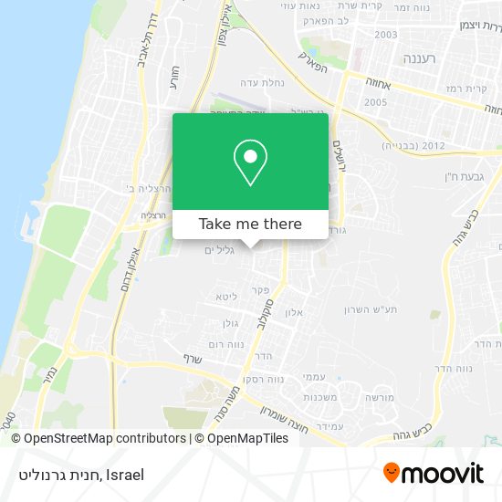 חנית גרנוליט map