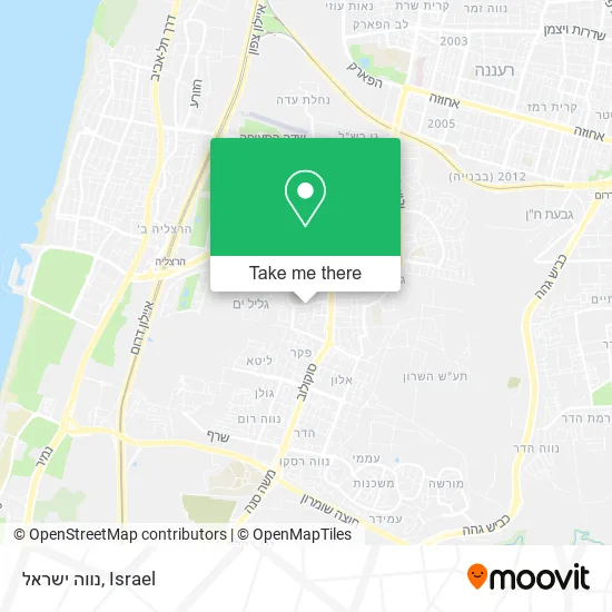 Карта נווה ישראל